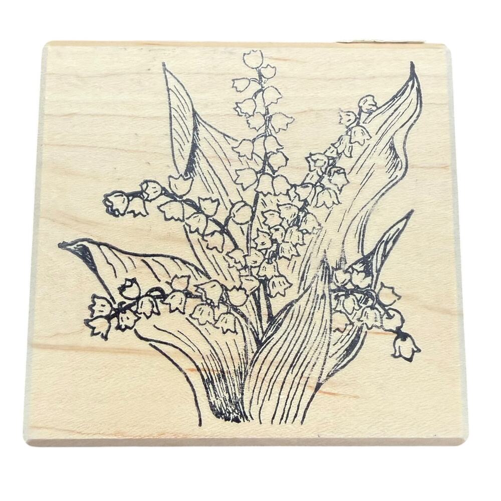 Heartfelt Creations Lily Of The Valley Botanical Floral Rubber Stamp